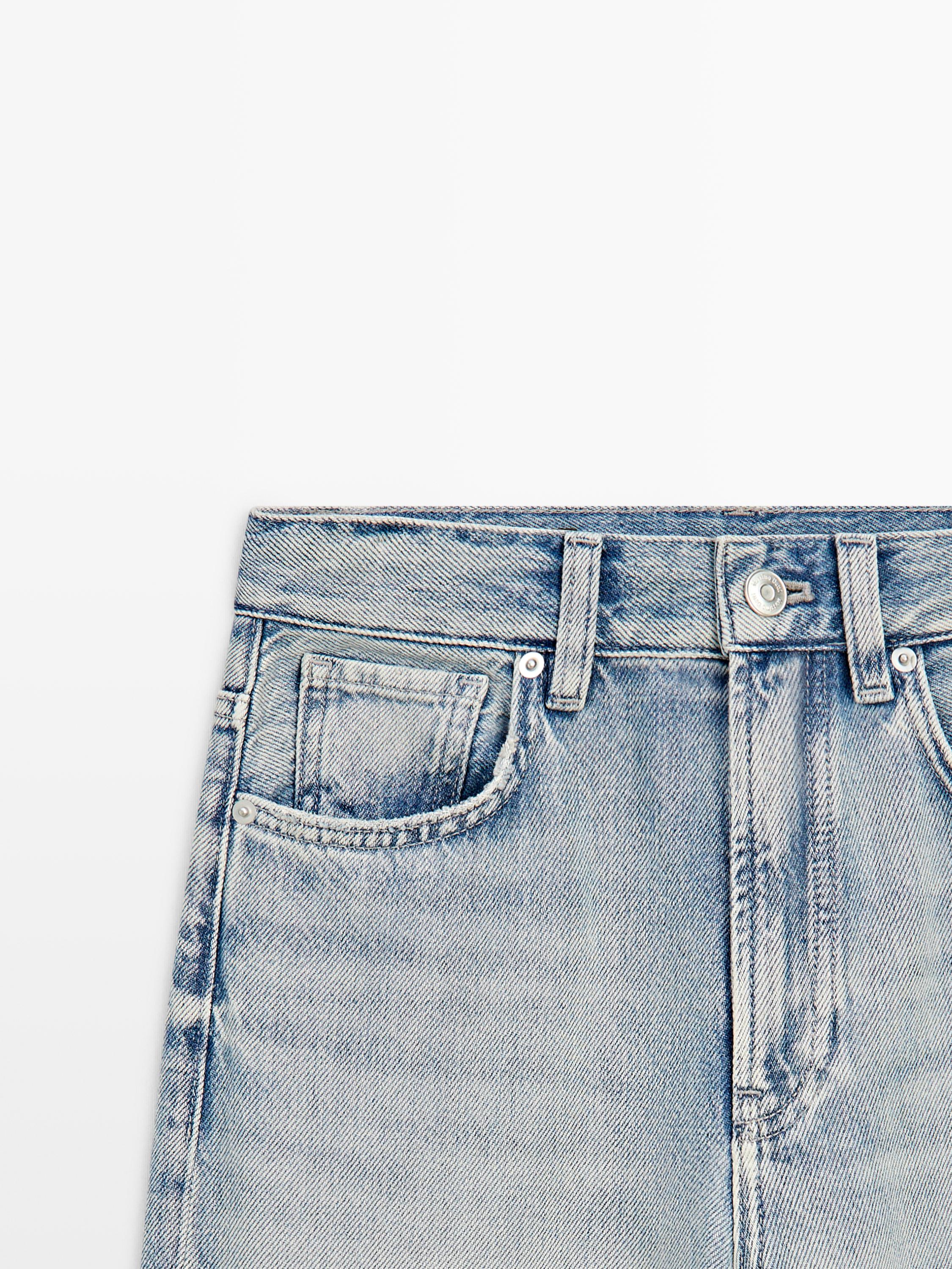 Jean wide leg taille haute